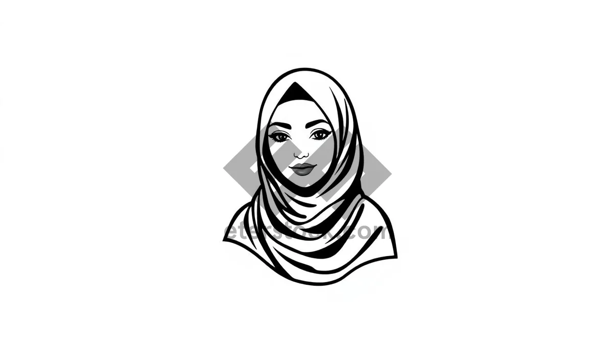 Picture of Cute cartoon housewife with stylish haircut