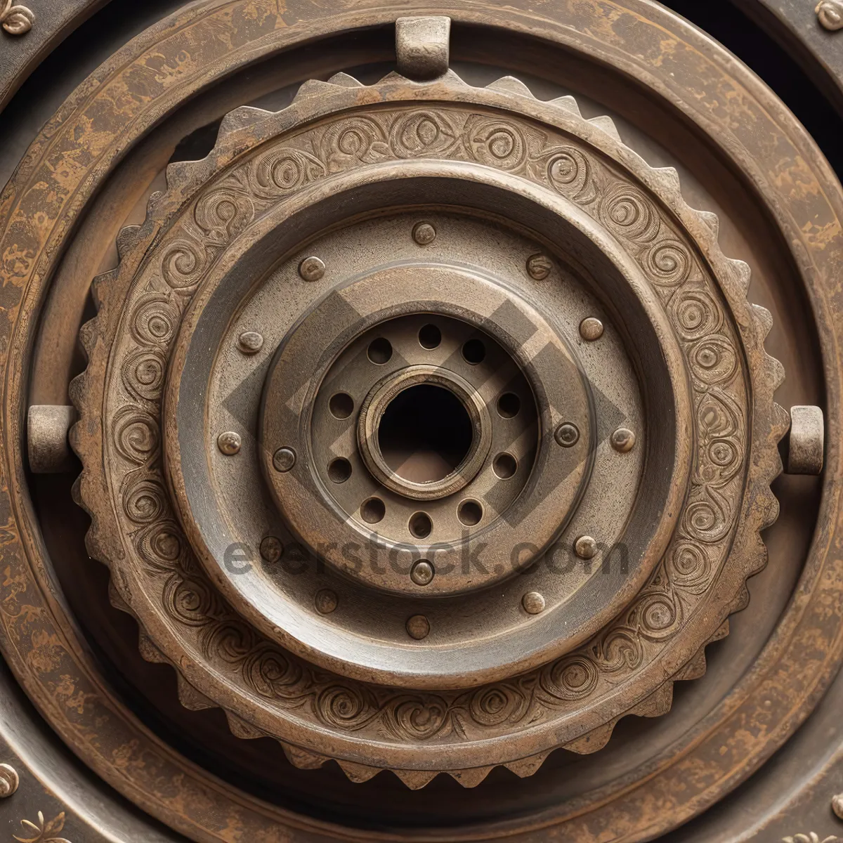 Picture of Metal Car Wheel Control Mechanism Flywheel