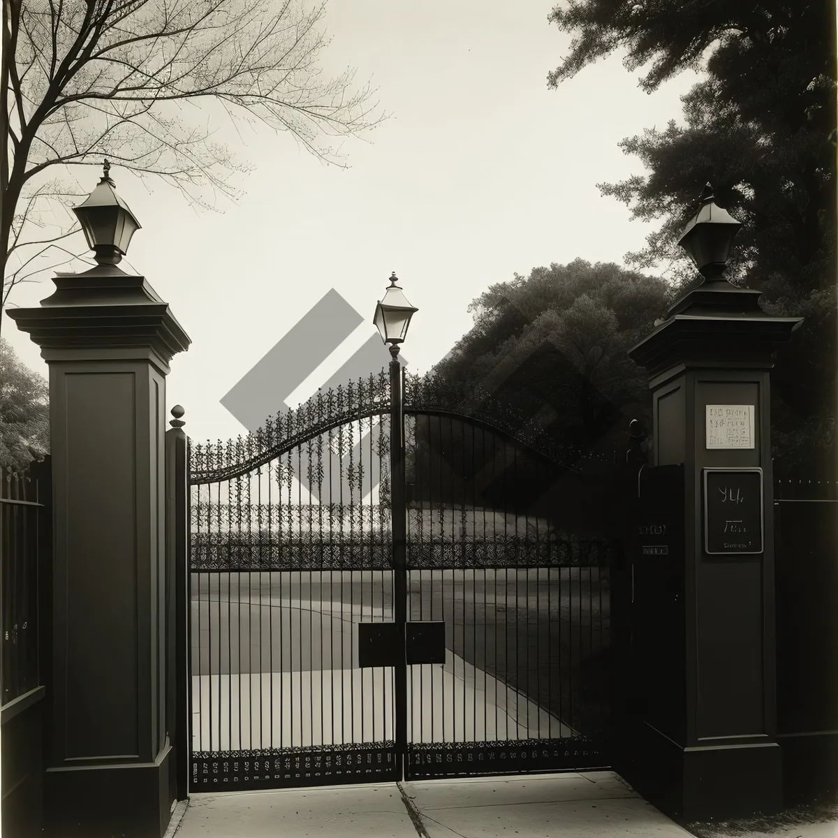 Picture of Historic City Gate with Timekeeping Architecture