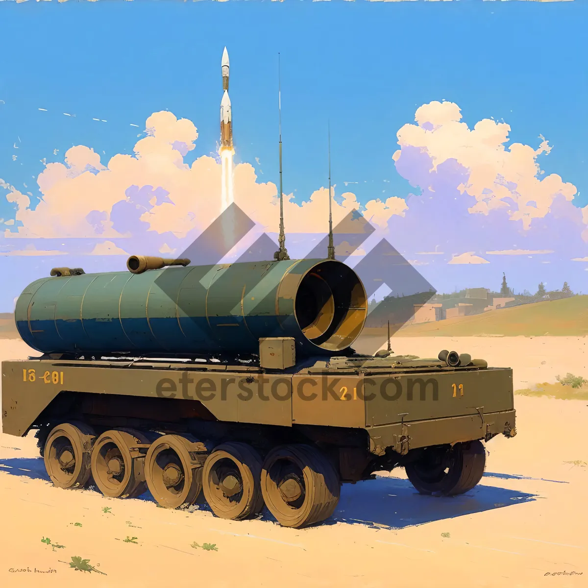 Picture of High-Powered War Rocket Vehicle