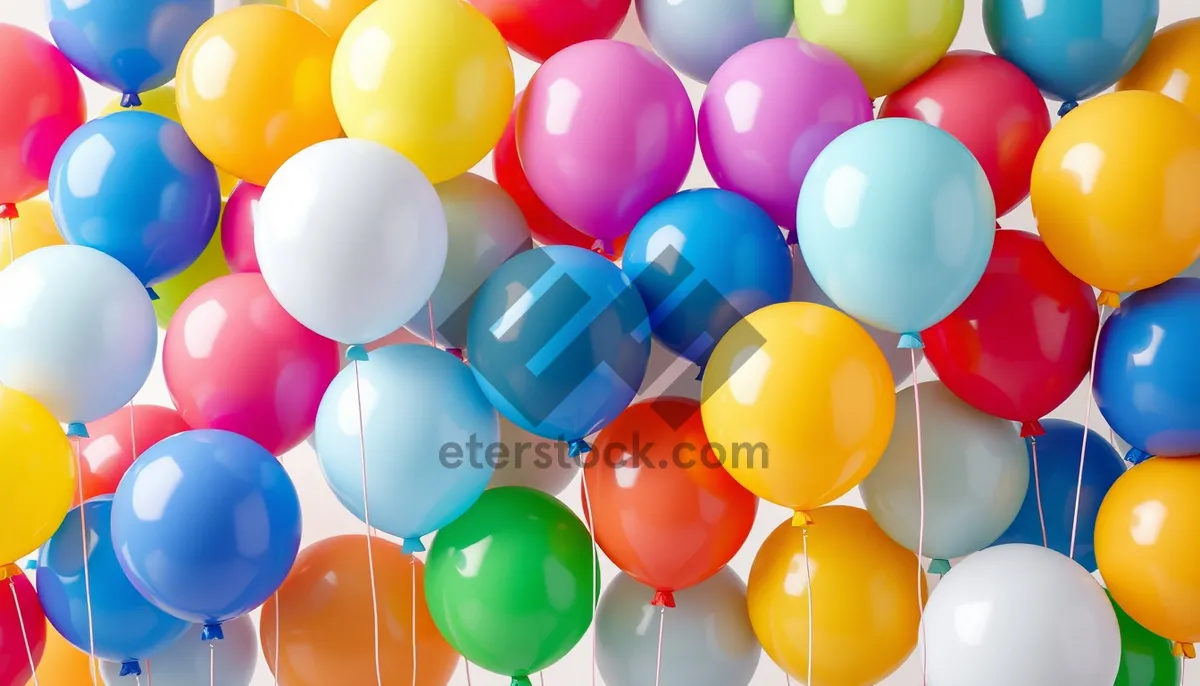 Picture of Colorful Balloon Party Decoration for Birthday Celebration