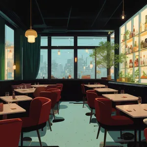 Modern luxury dining room interior design