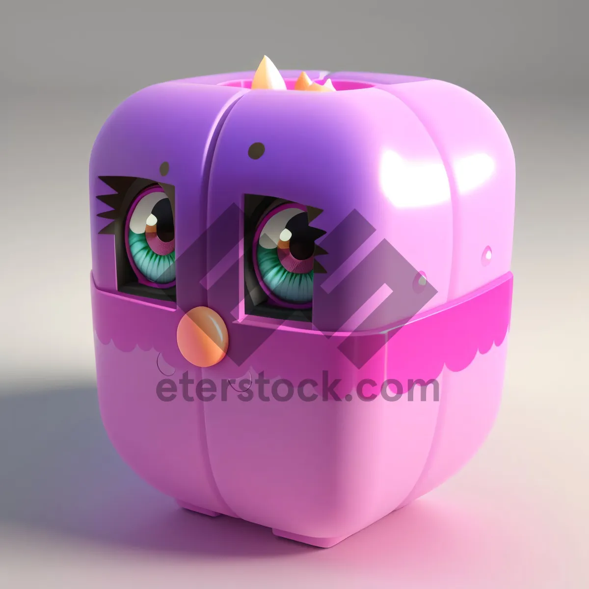 Picture of Pink Piggy Bank Saving Money in Toy Box