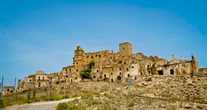 Ancient castle ruins against a historic skyline