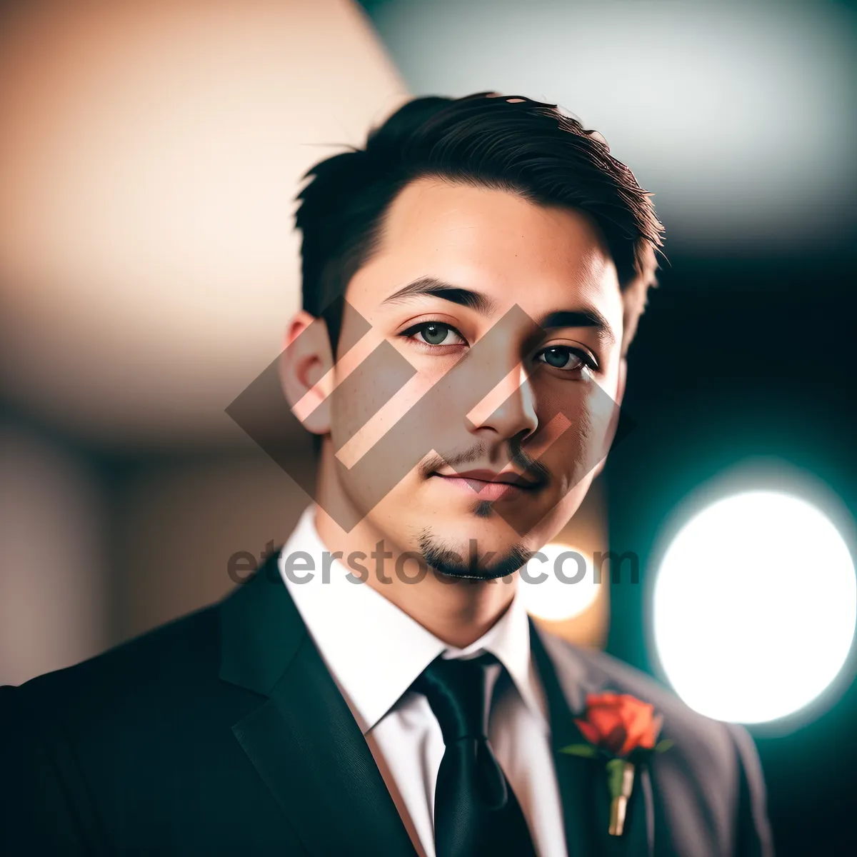 Picture of Confident male businessman in suit at office