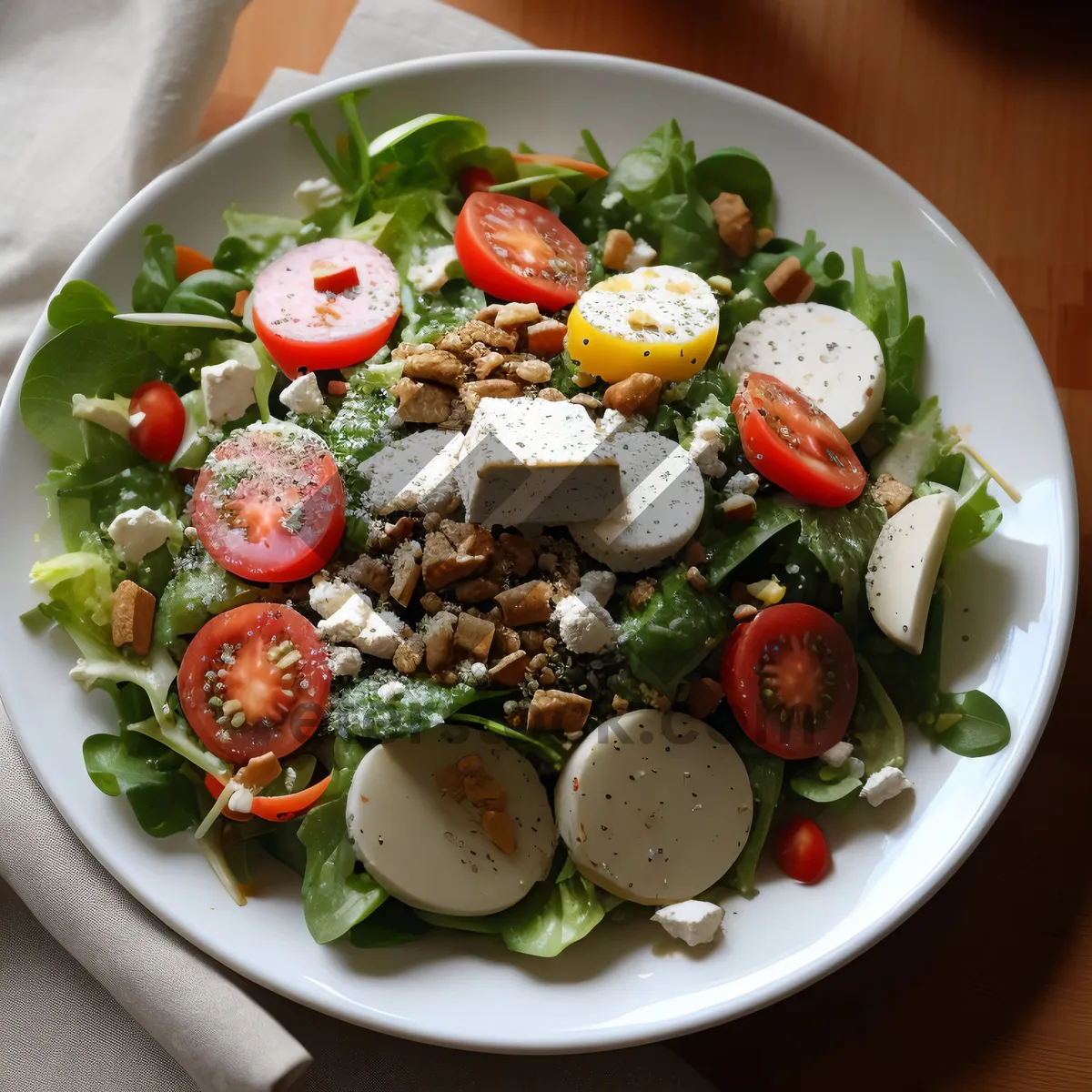 Picture of Delicious Gourmet Salad with Grilled Vegetables