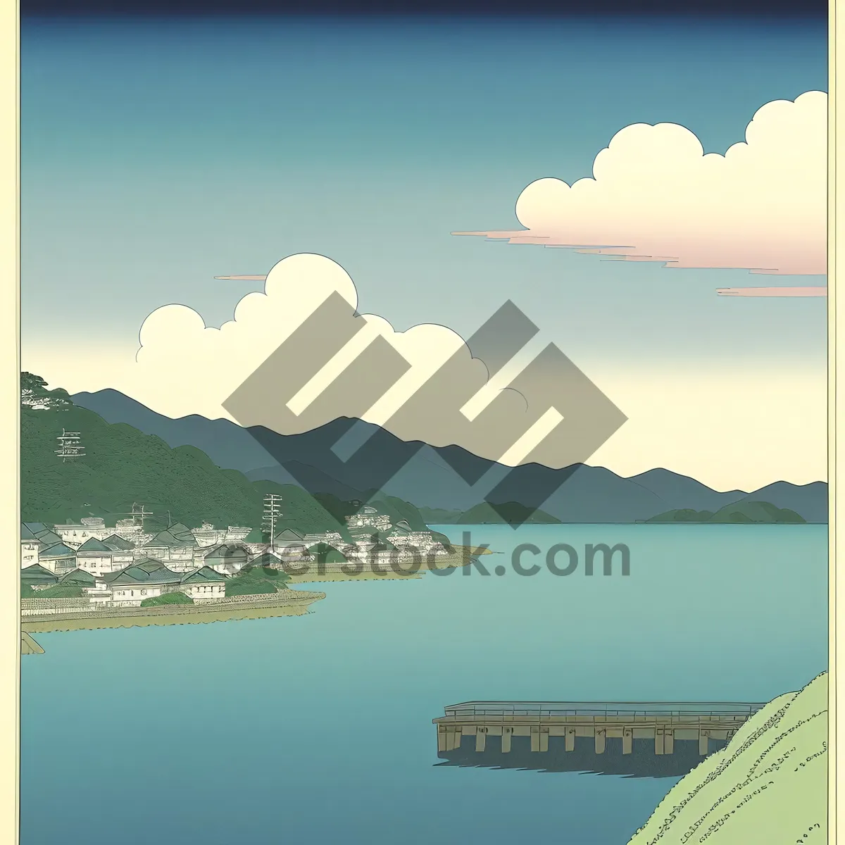 Picture of Serene Island Retreat: Majestic Mountains meet Clear Blue Waters