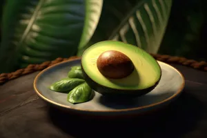 Fresh avocado salad plate for a healthy lunch