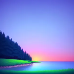 Scenic Summer Sunset on Rural Road