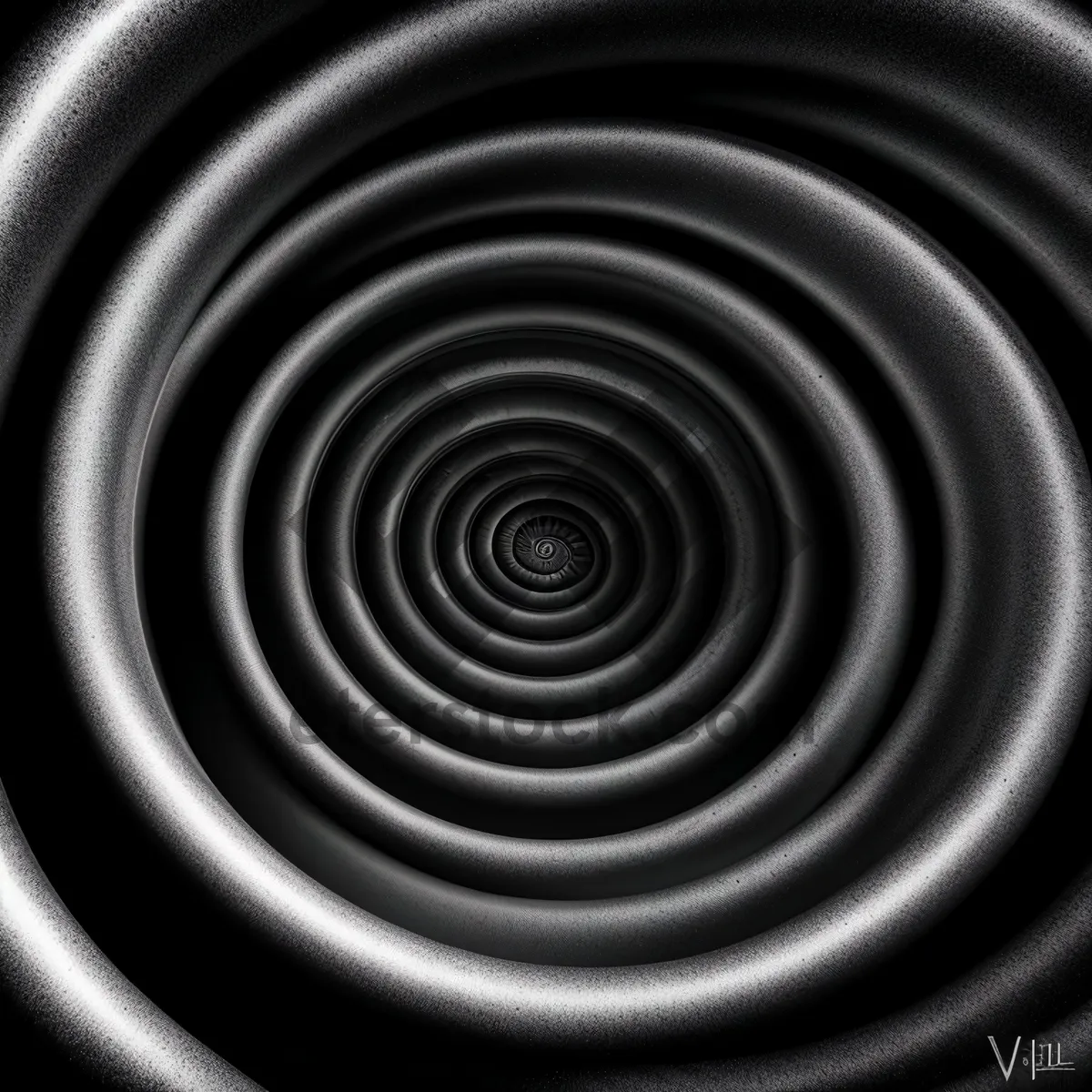 Picture of Abstract Coil Spring Design: Vibrant Motion in 3D