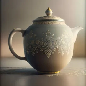 Traditional Ceramic Teapot for Hot Beverages