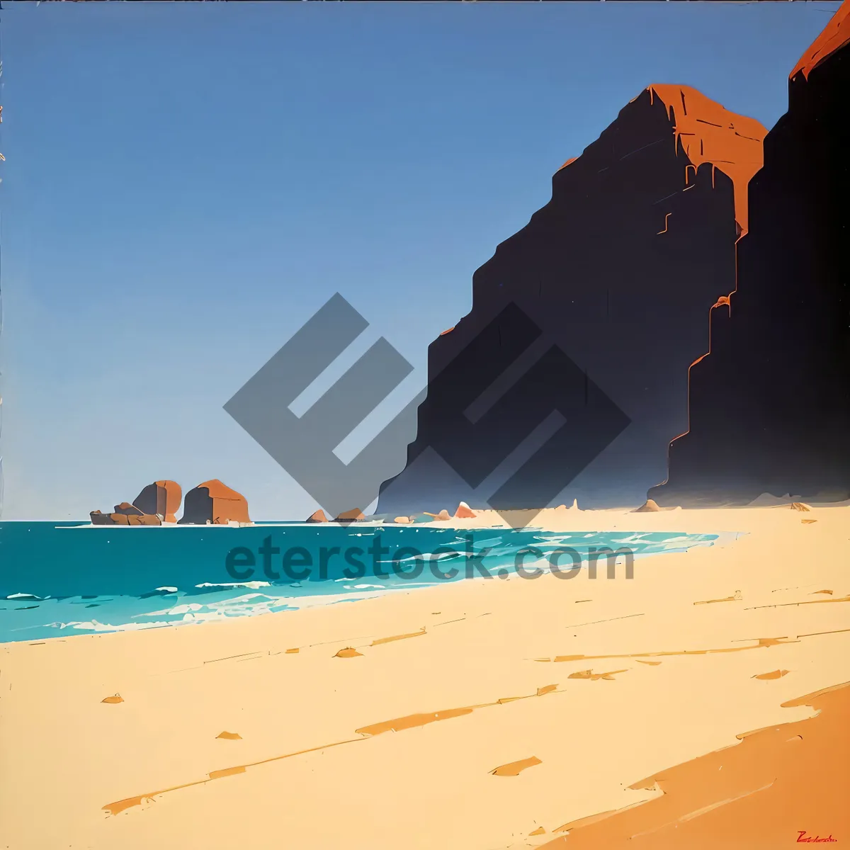 Picture of Serenity by the Shoreline: A Tropical Beach Getaway