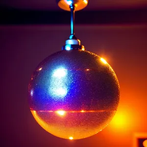 Festive Holiday Bauble Shimmering with Celebration