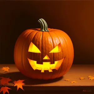 Glowing Jack-O'-Lantern Halloween Decoration
