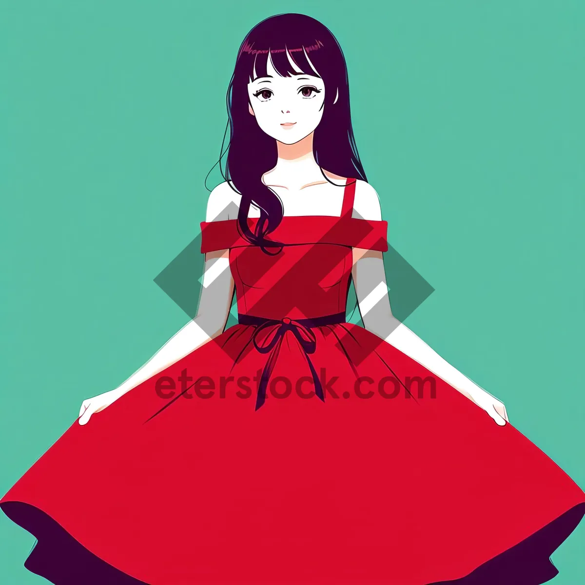 Picture of Princess Dress Sculpture Fashion Silhouette