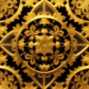 Vintage Arabesque Decorative Tile Design
