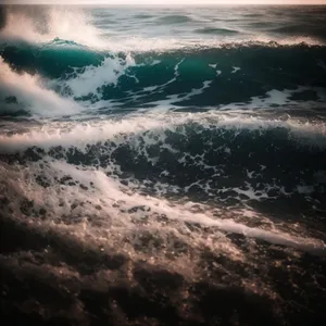 Serene Coastal Waterscape under Clear Sky