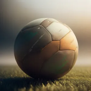 World Cup Soccer Ball on Black Background