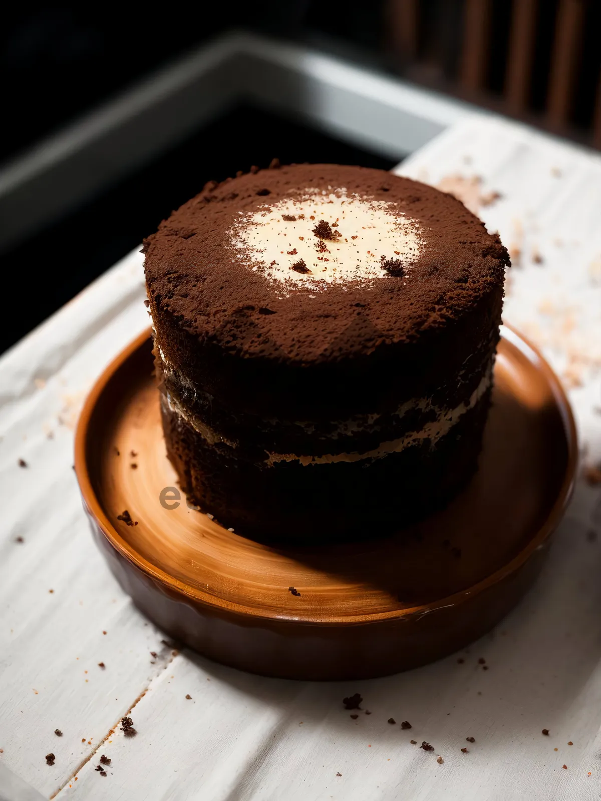 Picture of Delicious chocolate cake with espresso