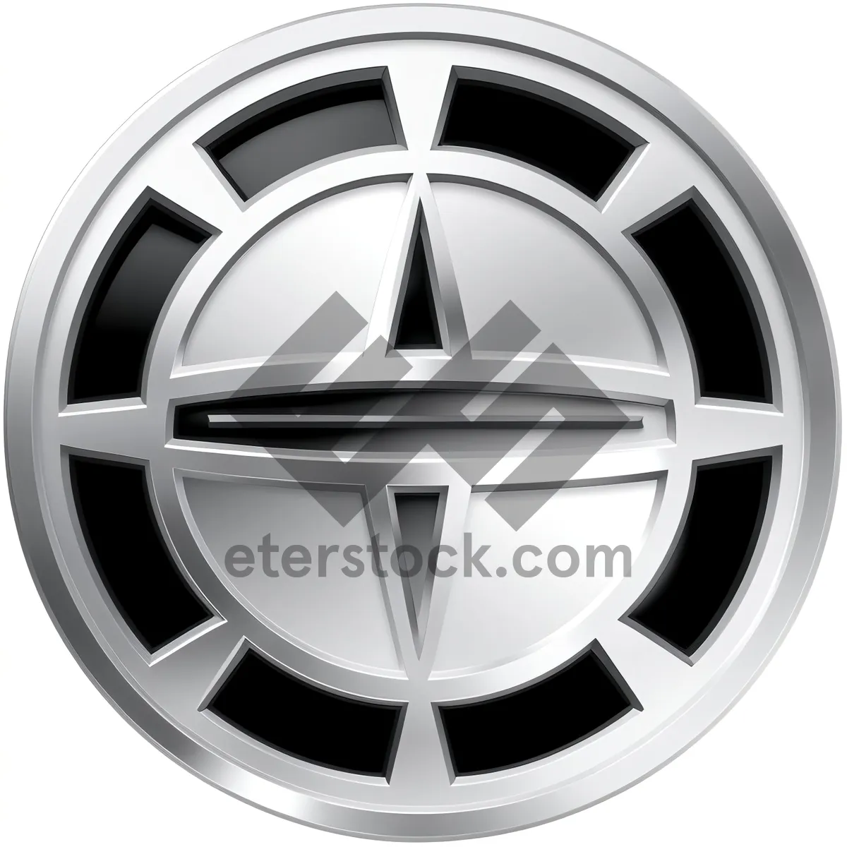 Picture of Metallic Round Button Icon Set