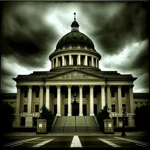 Historic Capitol Building against the Sky