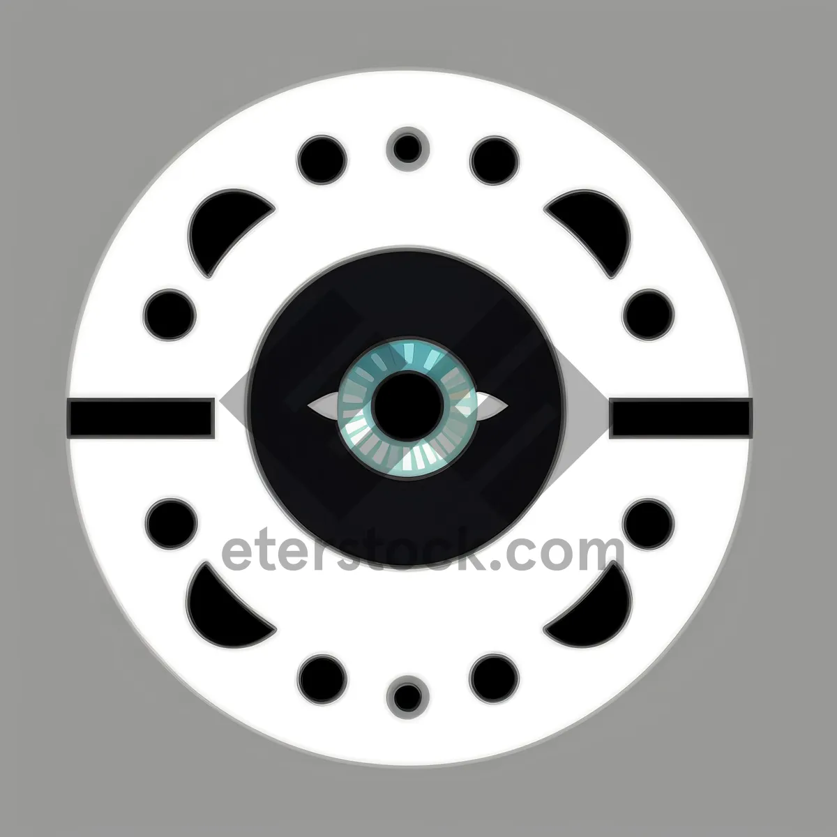 Picture of Metal Gear Circle Design Icon Button