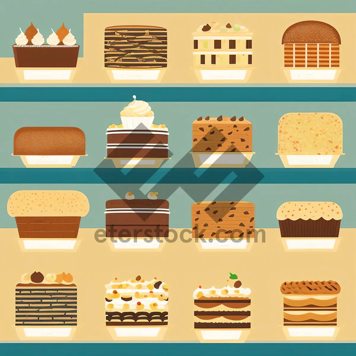 Picture of Web Design Icons Set - Symbolic Button Cards