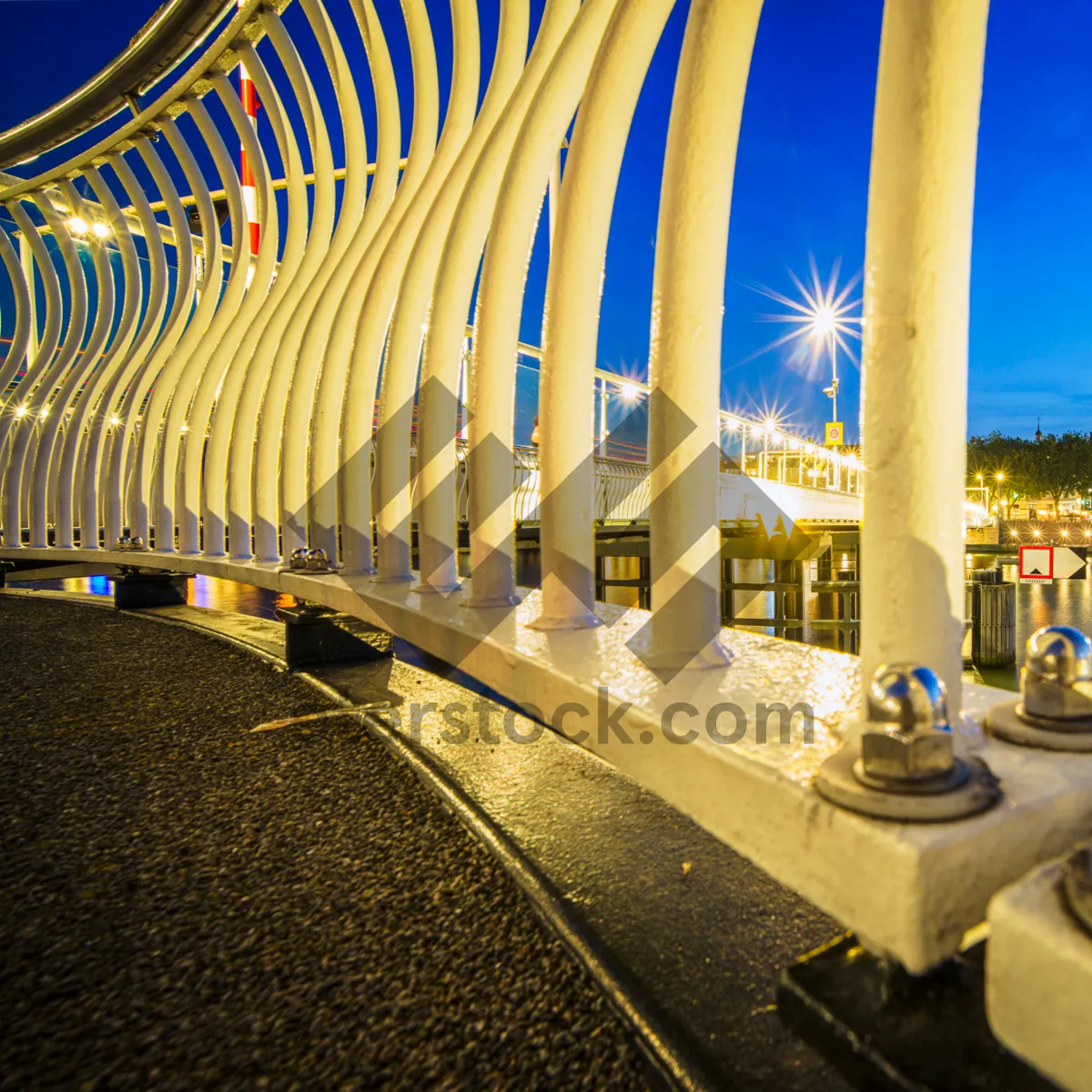 Picture of Urban City Skyline Modern Architecture Transportation Bridge.