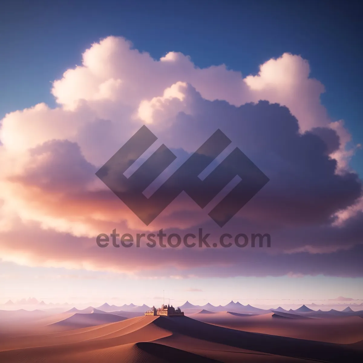 Picture of Majestic Sunset Sky Over Summer Landscape