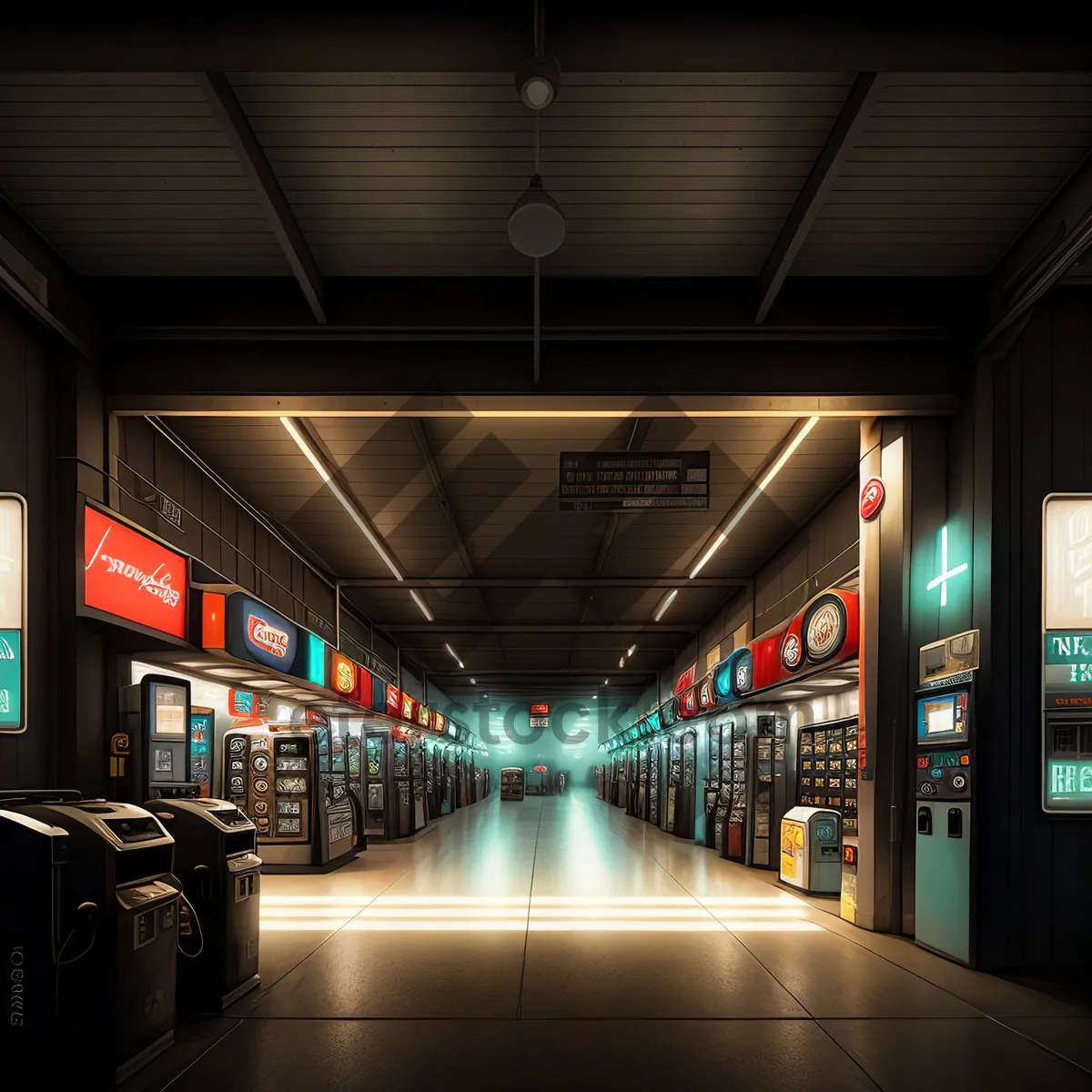 Picture of Urban Transport Hub: City Subway Terminal Interior