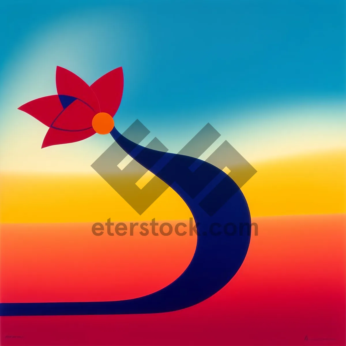 Picture of Breezy Symbolic Design Sign Blowing Icon