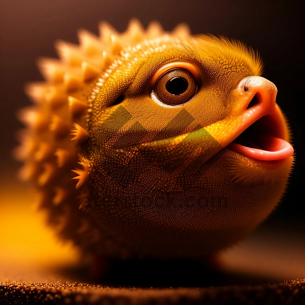 Picture of Puff-eyed Chameleon Wildlife Closeup