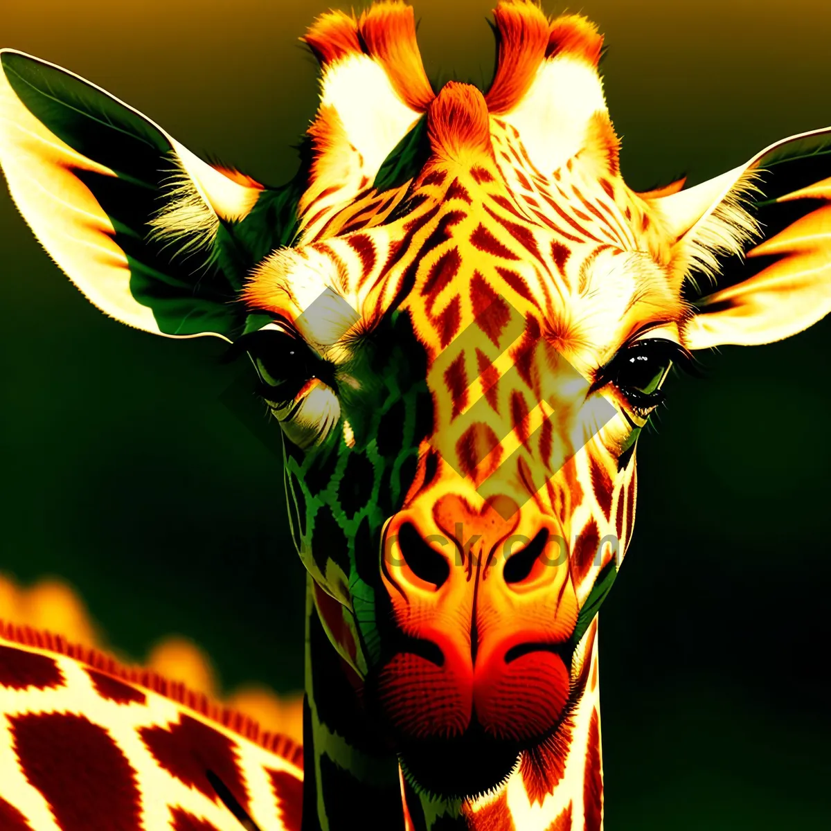 Picture of Majestic Giraffe in Wild Safari Park
