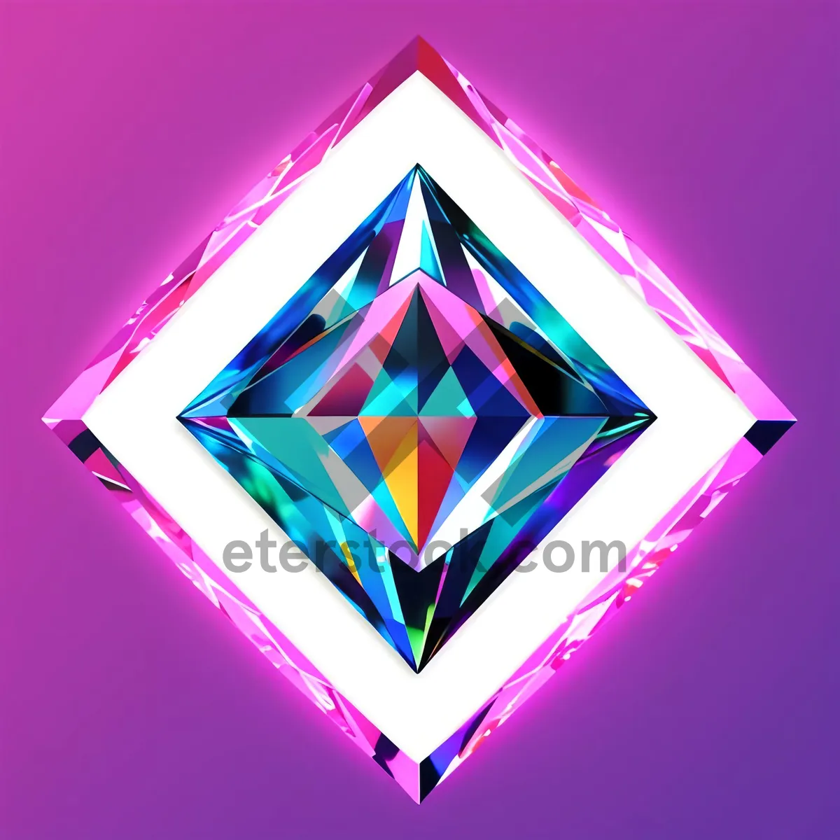 Picture of Gemstar Symbol: Iconic Design Signaling Pyramid Power