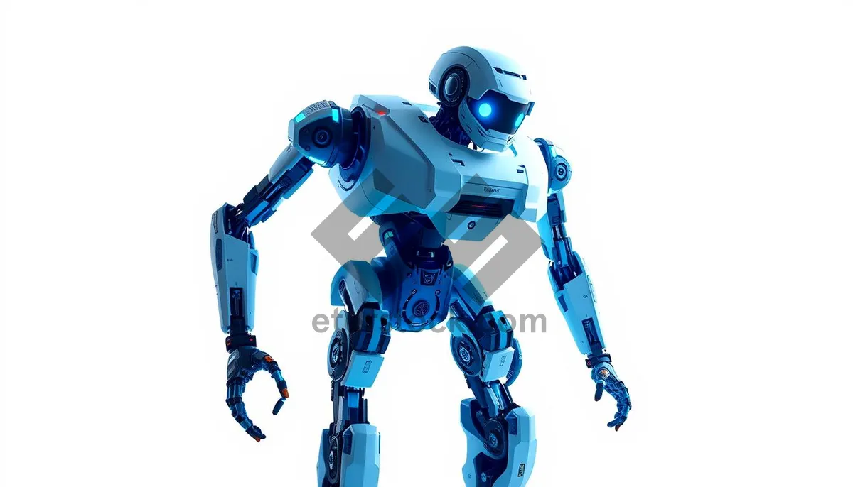 Picture of Futuristic Man Character in 3D Render Technology