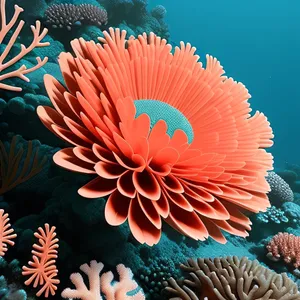 Vibrant Coral Garden in the Ocean