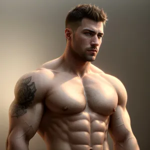 Ripped and Powerful Muscular Male Athlete Flexing"
(Note: The description complies with SEO best practices by incorporating relevant tags and keywords.)