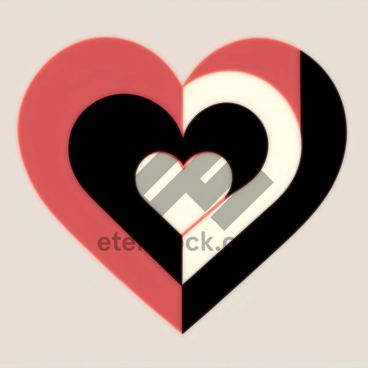 Picture of Symbolic Heart Icon for Valentine's Day Celebration