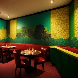 Modern interior design of luxury restaurant