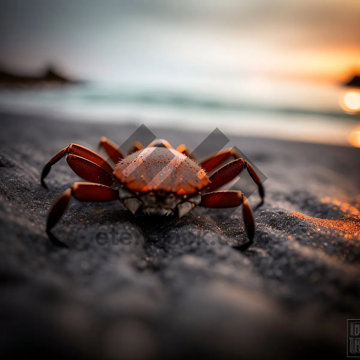 Picture of Close-up of Rock Crab, a Fascinating Arthropod