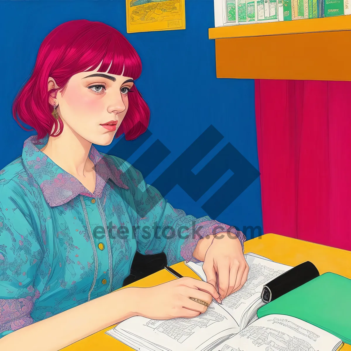 Picture of Happy male professional working on laptop at office desk.