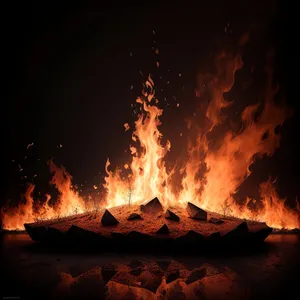 Blazing Inferno of Fiery Flames