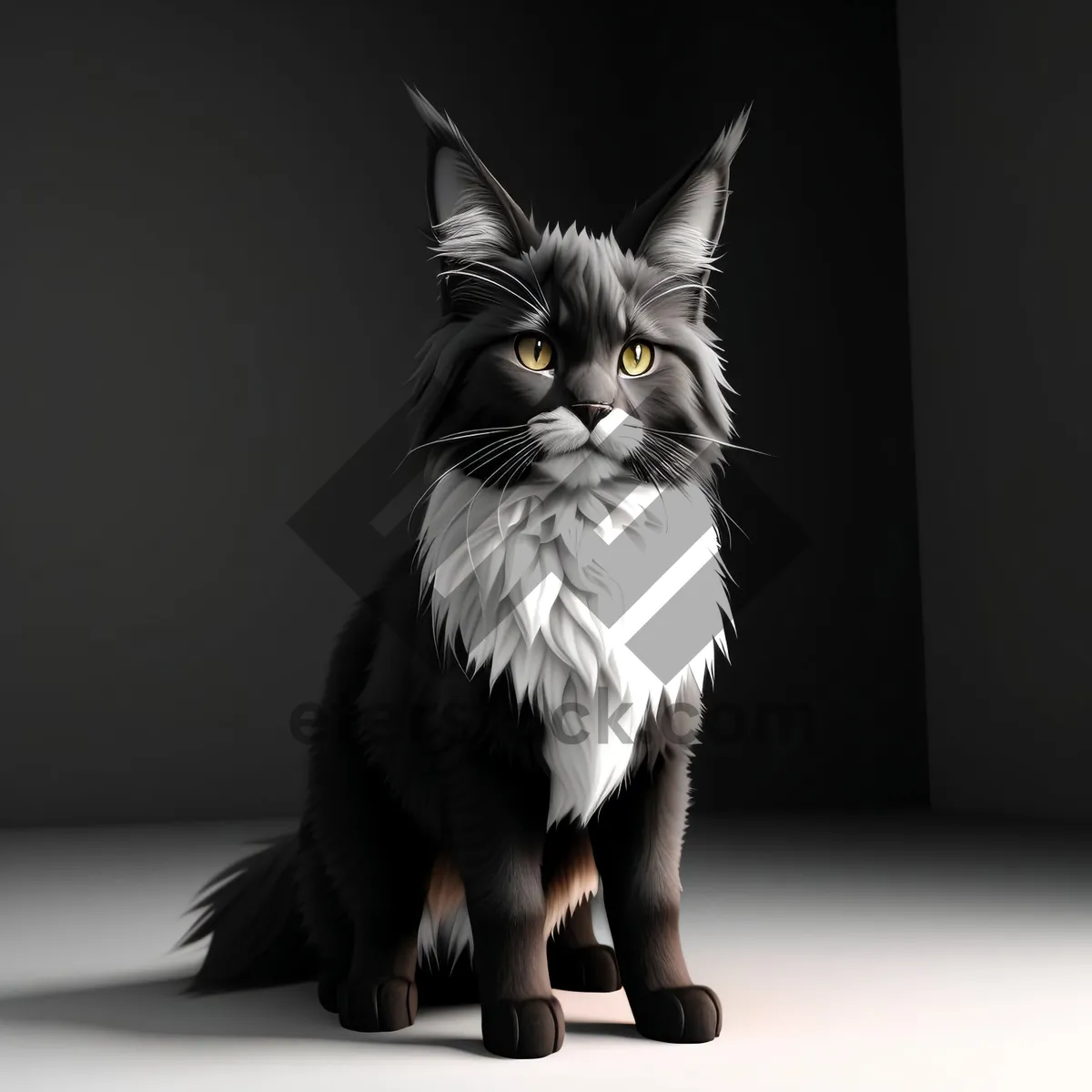 Picture of Precious Gray Kitty with Curious Whiskers