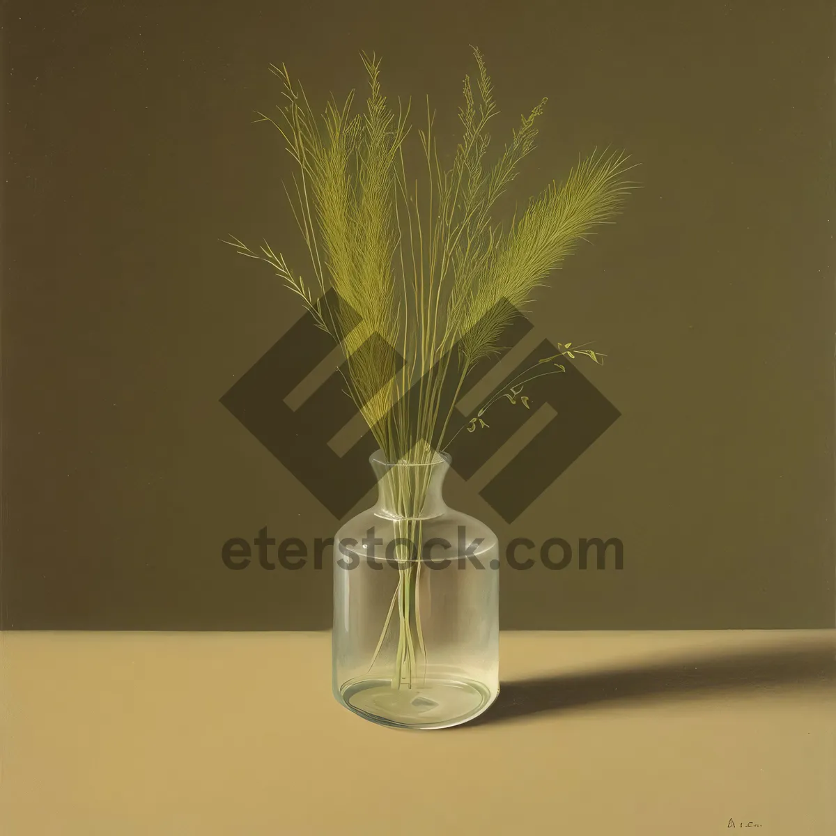 Picture of Versatile Writing Tools and Decorative Vase with Plant