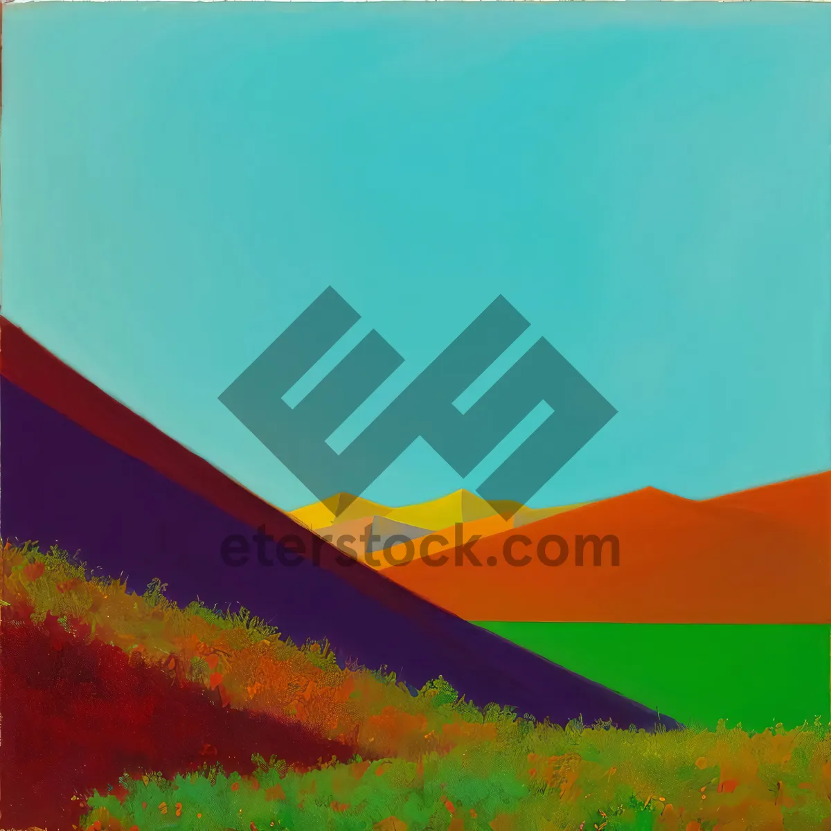 Picture of Serene countryside with vast sunlit meadows