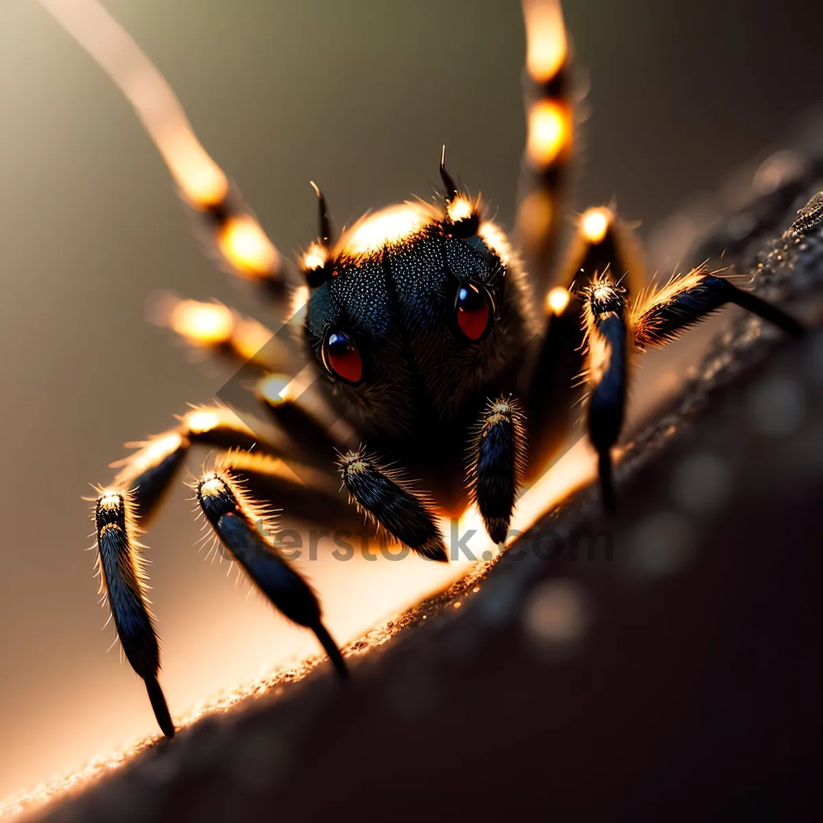 Picture of Black Widow: Close-up of Invertebrate Arachnid