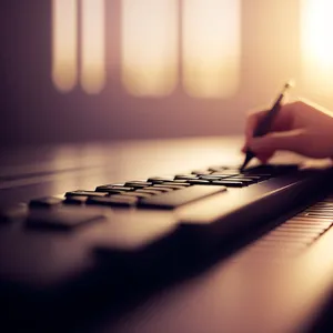 Busy Hands on Keyboard in Office