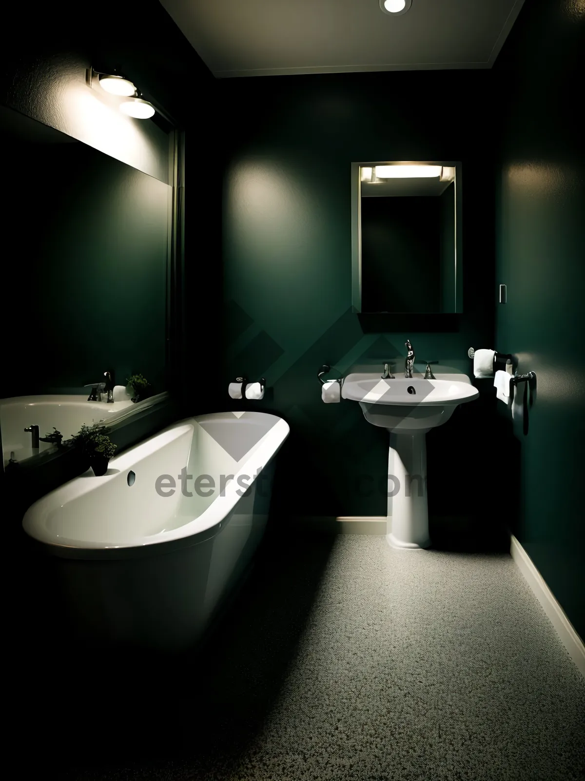 Picture of Modern Luxury Bathroom with Elegant Furnishings