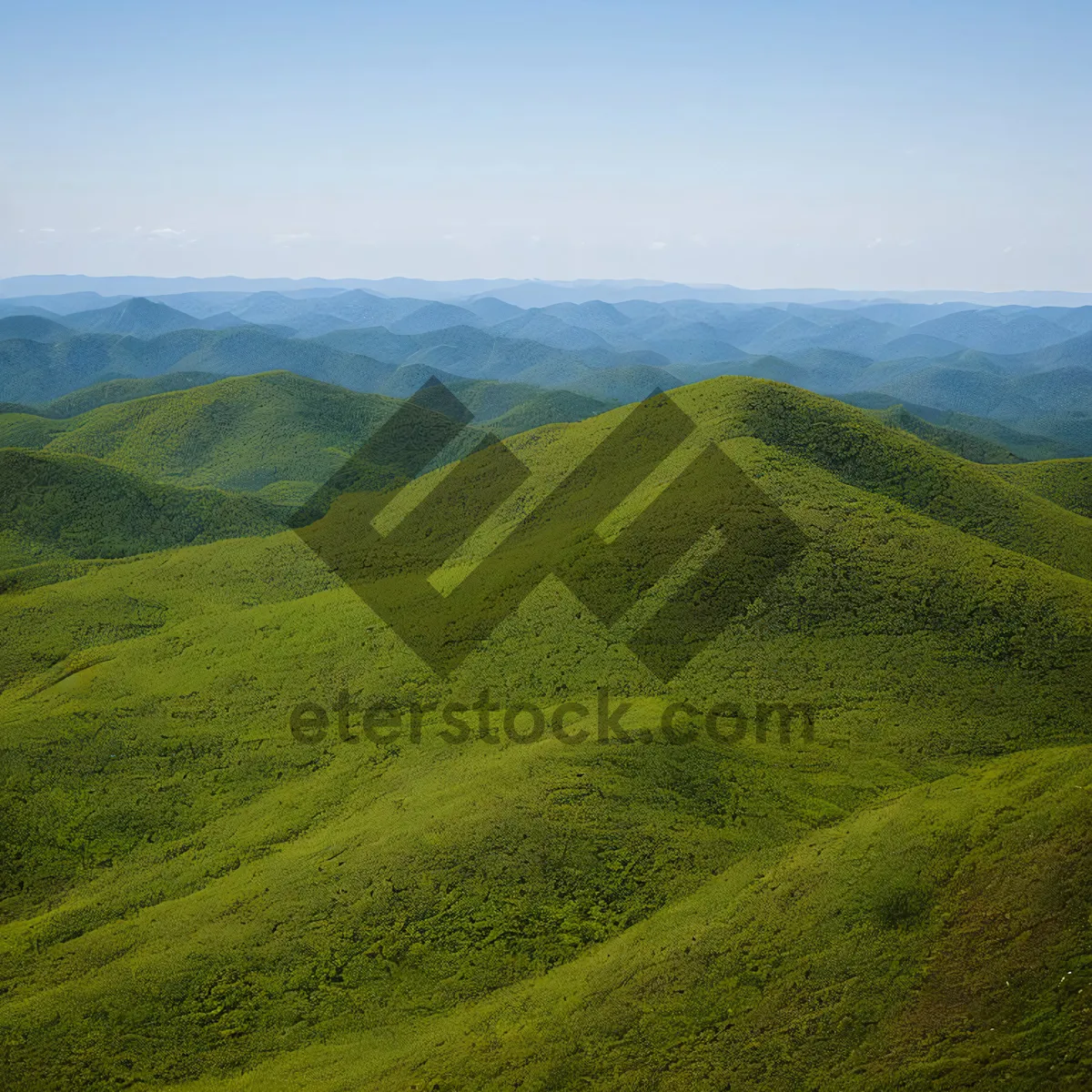 Picture of Highland Serenity: Idyllic Countryside Landscape with Majestic Mountains