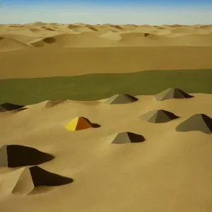 Sunset Serenity: Majestic Desert Dunes in Morocco